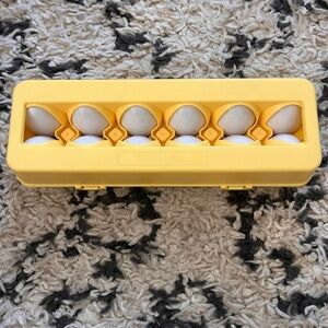 Yellow Egg toy matching shapes Kids